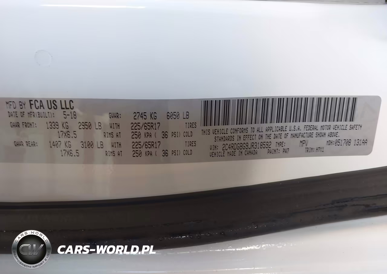 2018 Dodge Grand Caravan Se VIN:2C4RDGBG9JR318592 - 9