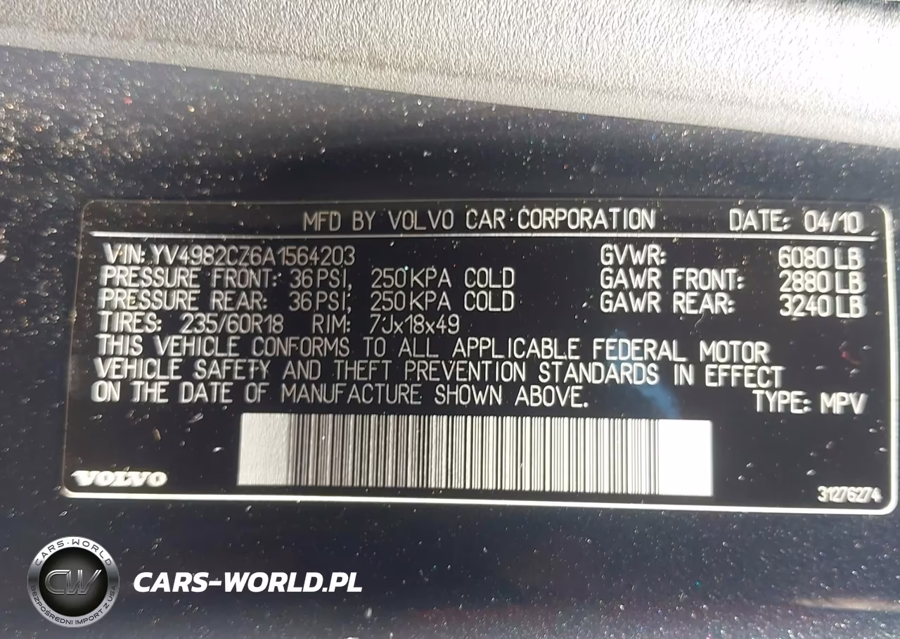2010 Volvo Xc90 3.2 VIN:YV4982CZ6A1564203 - 9
