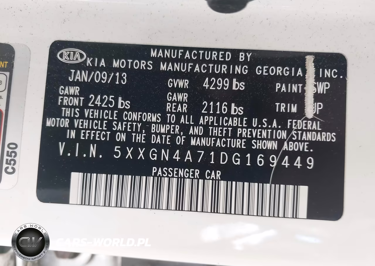 2013 Kia Optima Ex VIN:5XXGN4A71DG169449 - 9