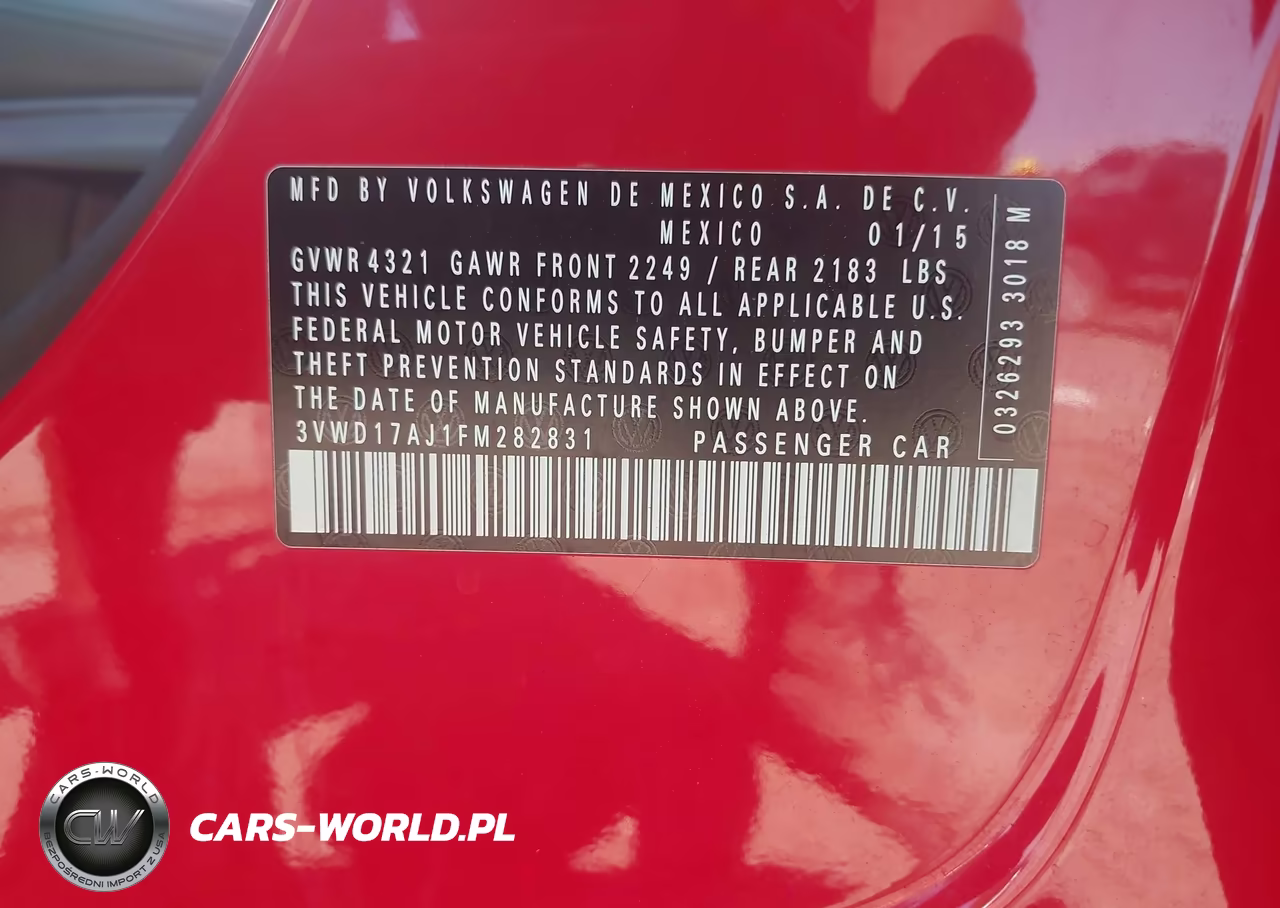 2015 Volkswagen Jetta 1.8T Se VIN:3VWD17AJ1FM282831 - 9