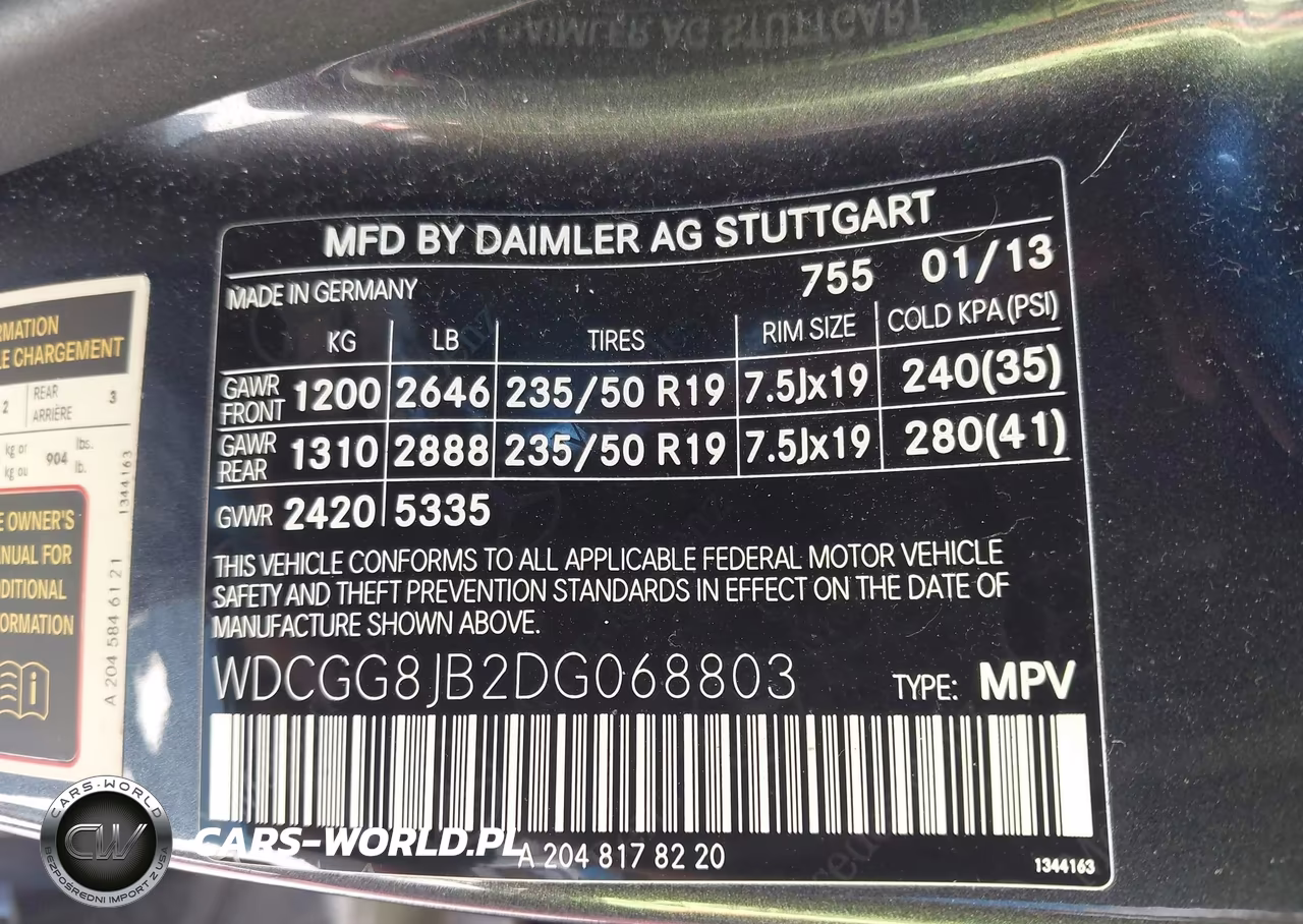 2013 Mercedes-Benz Glk 350 4Matic VIN:WDCGG8JB2DG068803 - 9