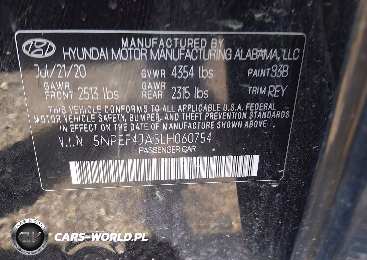 2020 Hyundai Sonata Sel VIN:5NPEF4JA5LH060754 - 9