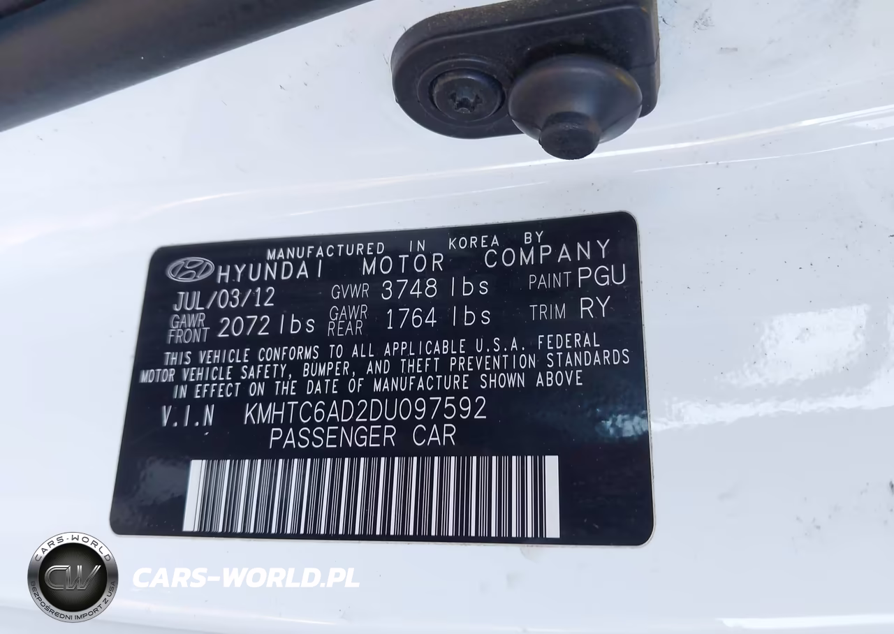 2013 Hyundai Veloster Base W-Gray VIN:KMHTC6AD2DU097592 - 9