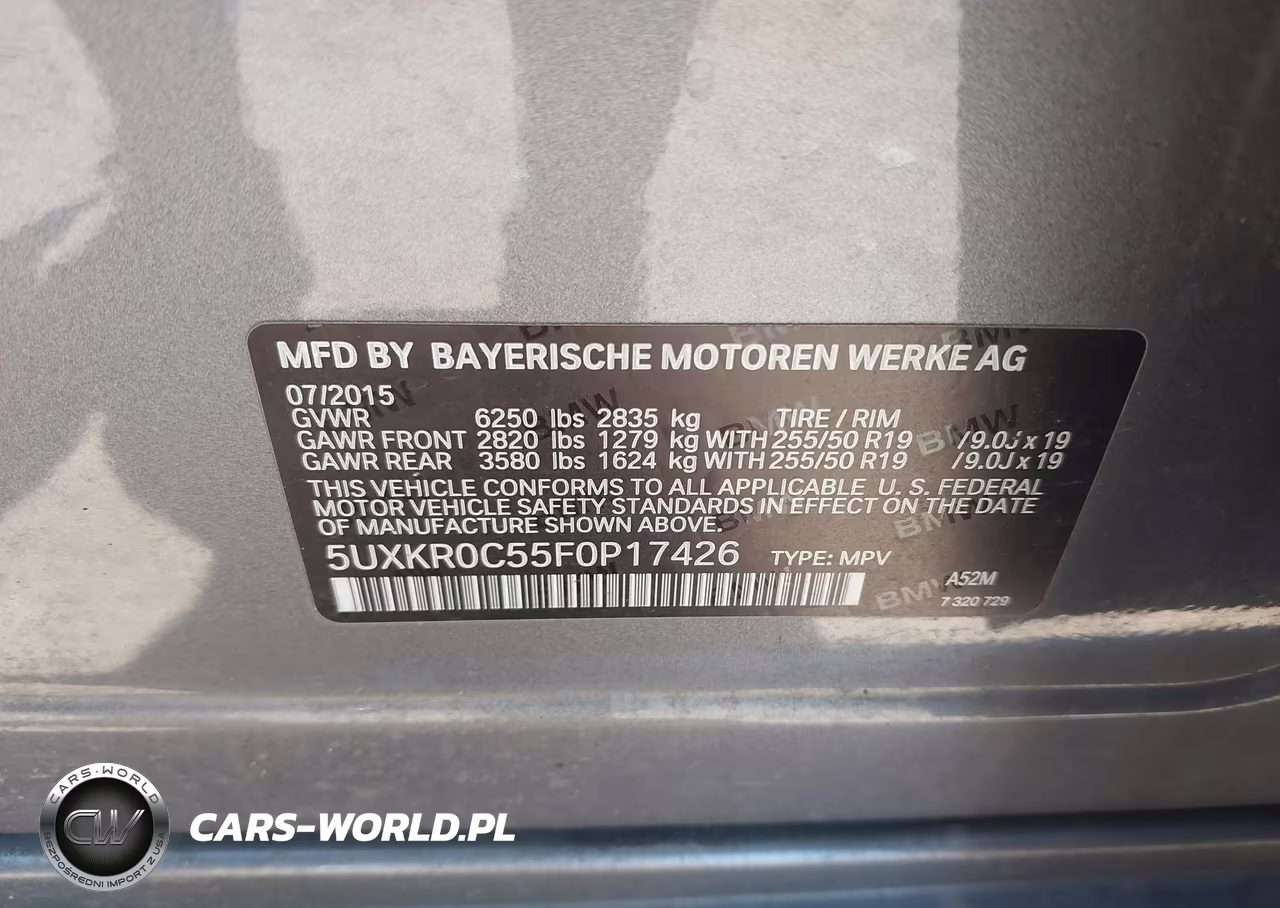 2015 BMW X5 xDrive35I VIN:5UXKR0C55F0P17426 - 9