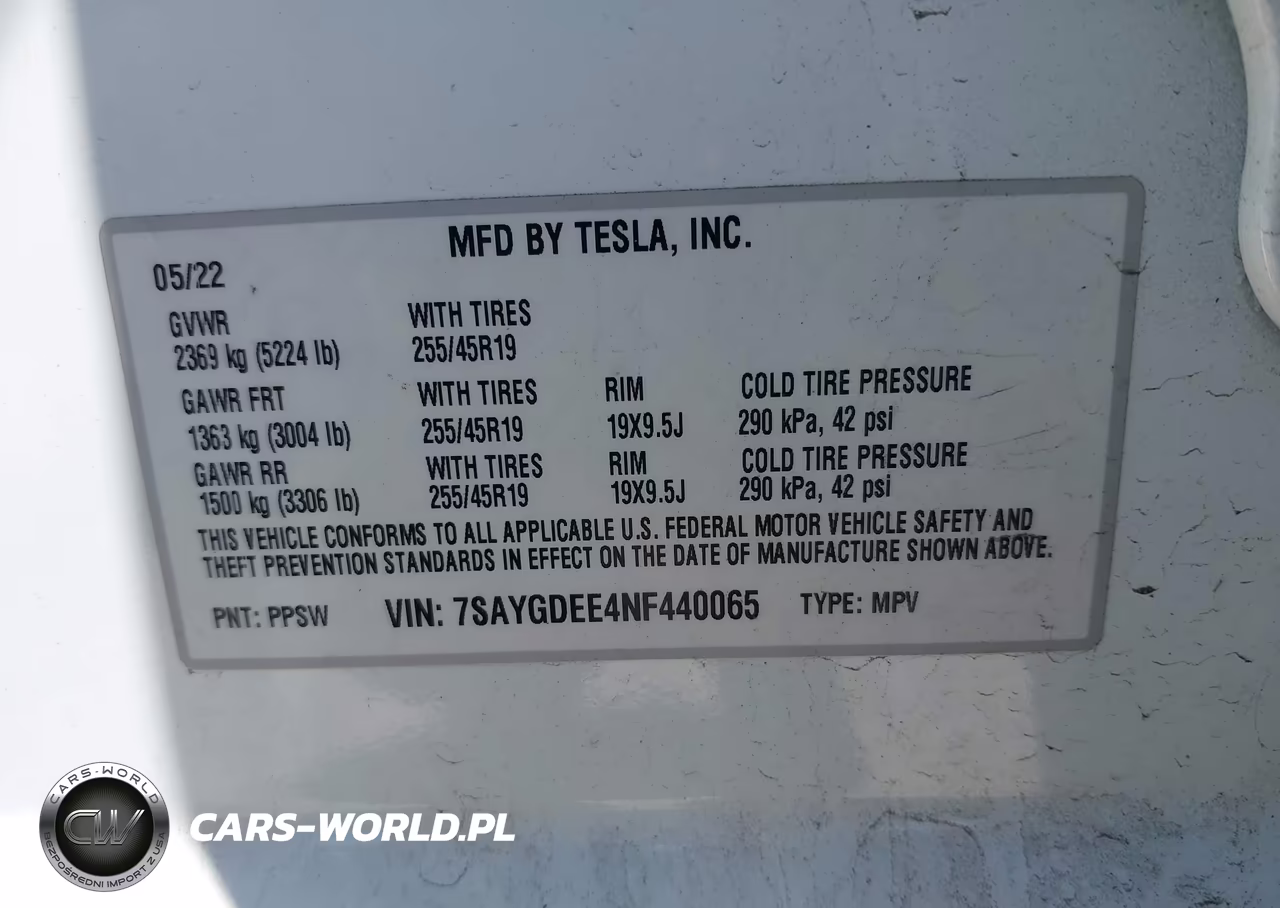 2022 Tesla Model Y Long Range Dual Motor All-Wheel Drive VIN:7SAYGDEE4NF440065 - 9