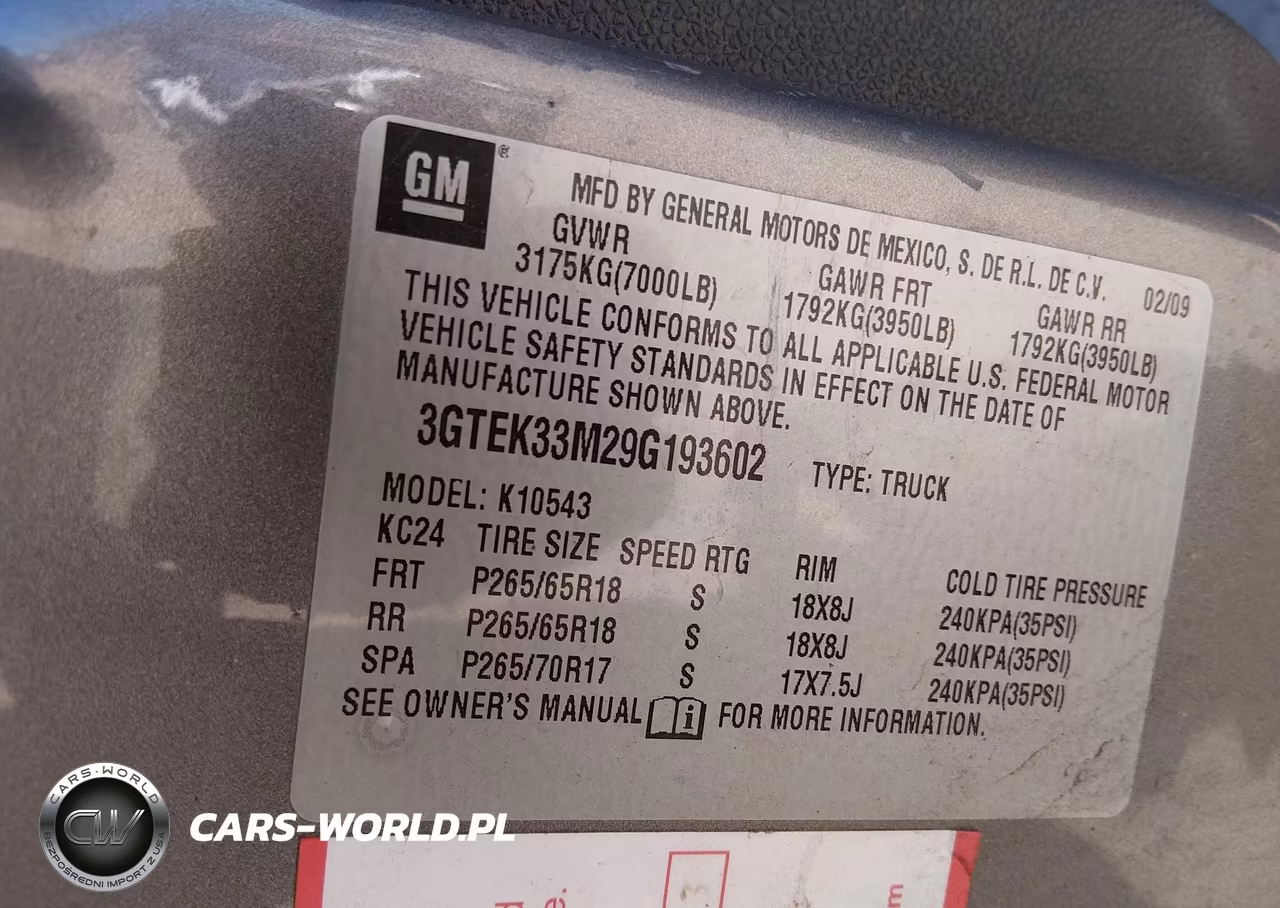 2009 GMC Sierra 1500 Slt VIN:3GTEK33M29G193602 - 9