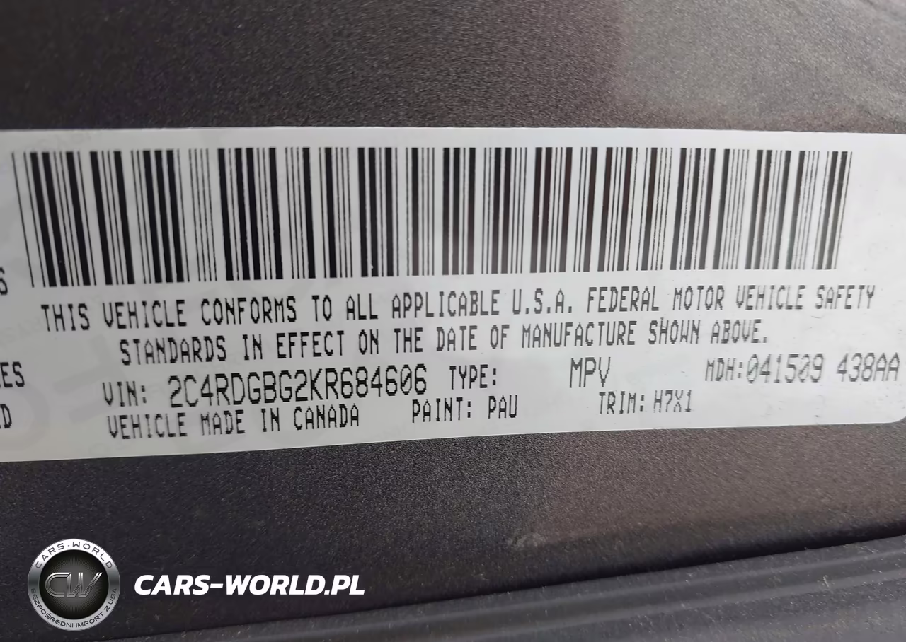 2019 Dodge Grand Caravan Se VIN:2C4RDGBG2KR684606 - 9