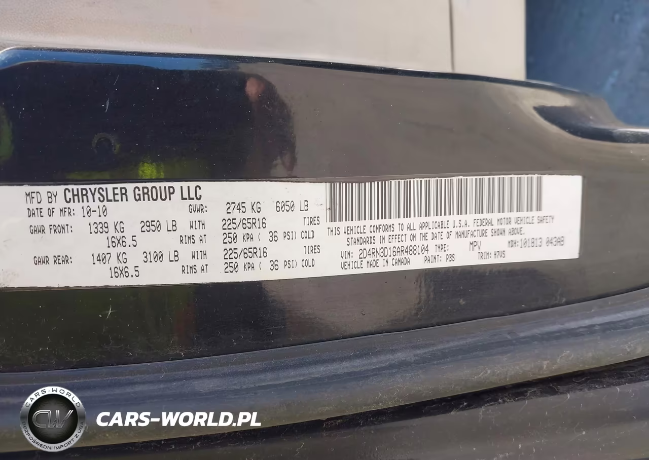 2010 Dodge Grand Caravan Hero VIN:2D4RN3D16AR488104 - 9