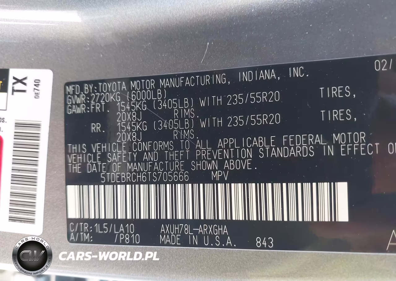 2026 Toyota Highlander Hybrid Platinum VIN:5TDEBRCH6TS705666 - 9