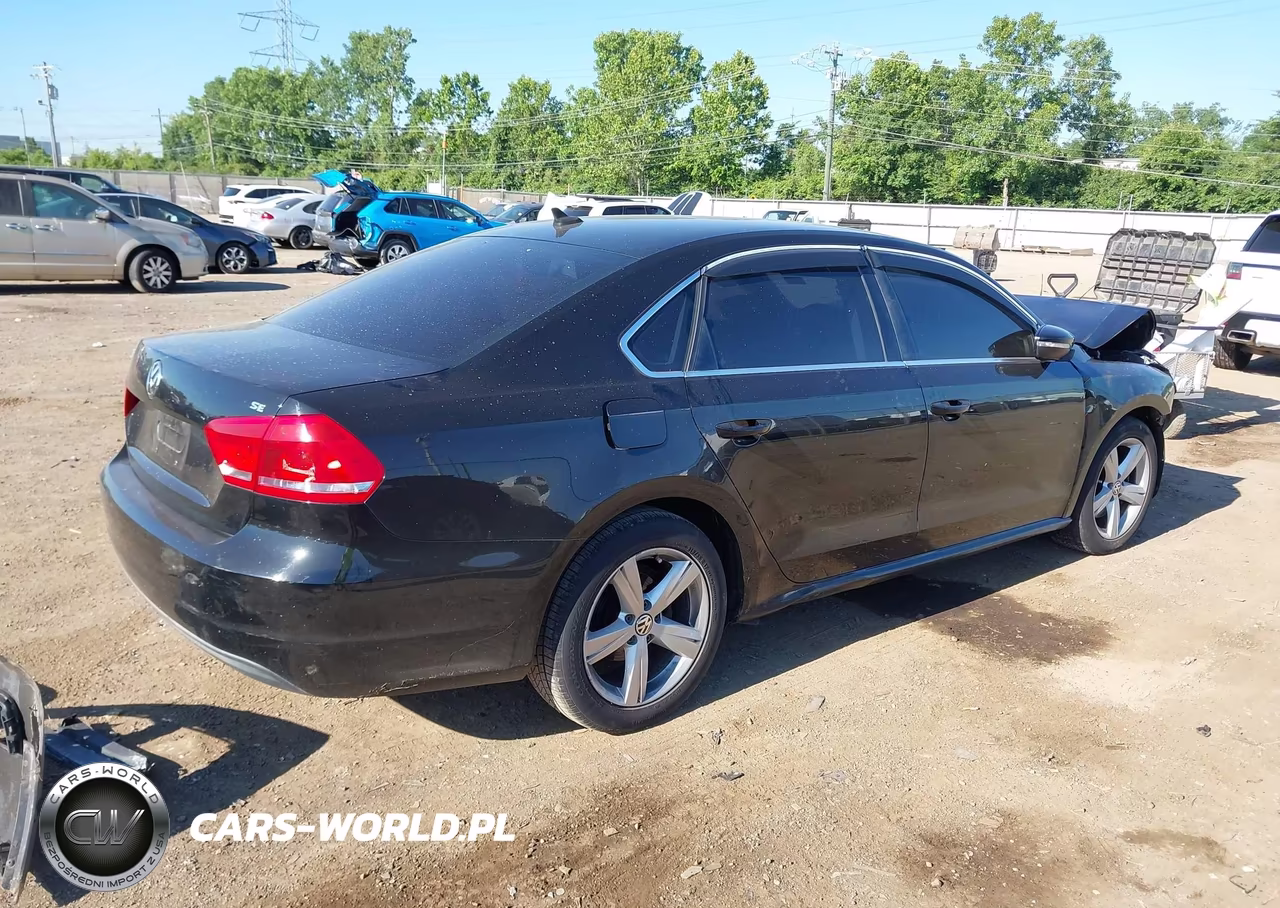 2012 Volkswagen Passat 2.5L Se VIN:1VWBP7A32CC043499 - 4