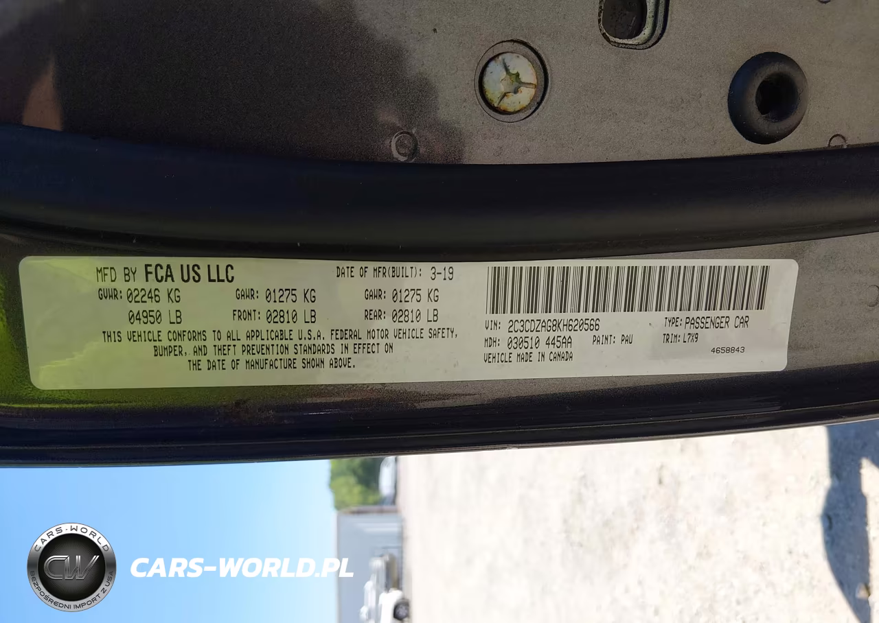 2019 Dodge Challenger Sxt VIN:2C3CDZAG8KH620566 - 9