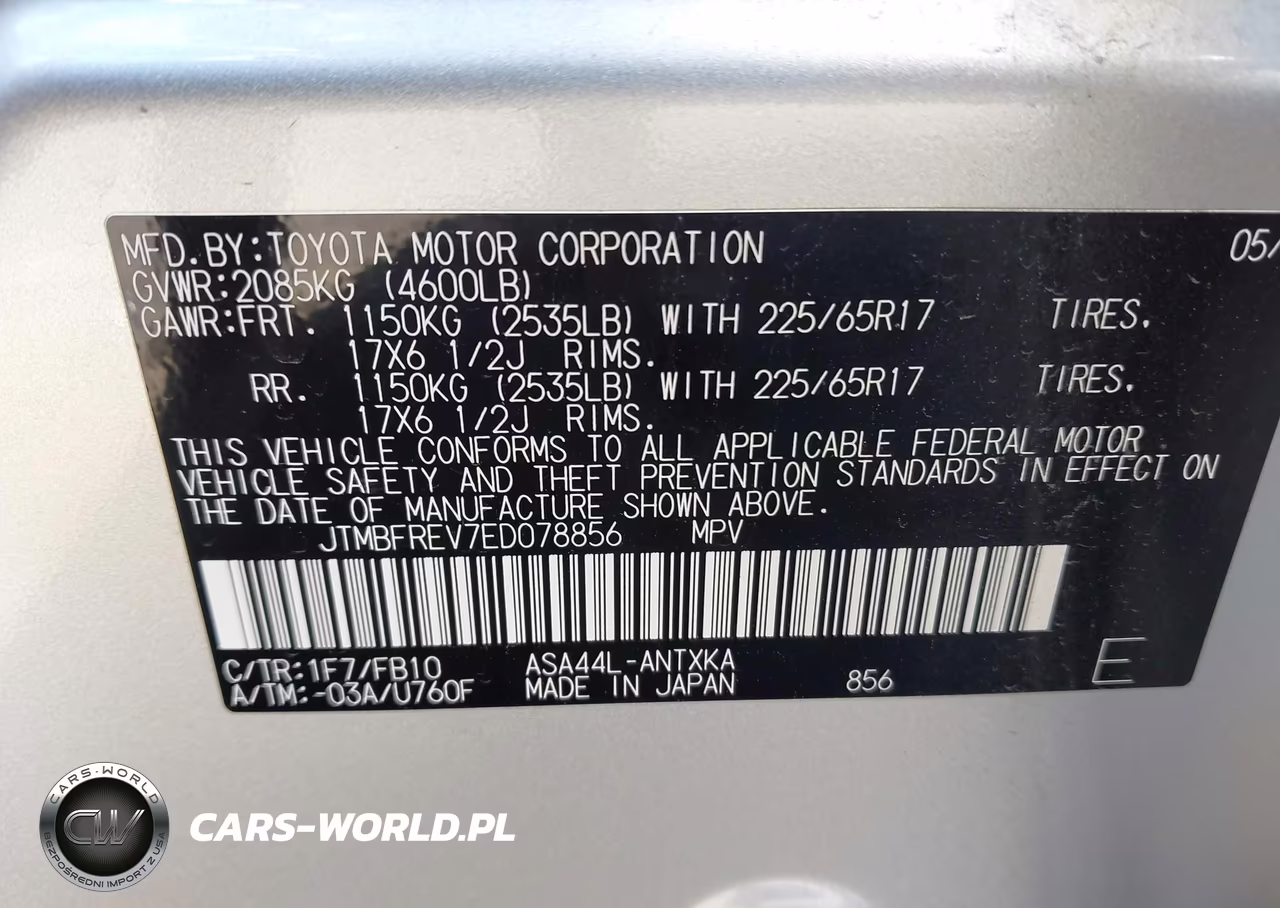 2014 Toyota Rav4 Le VIN:JTMBFREV7ED078856 - 9
