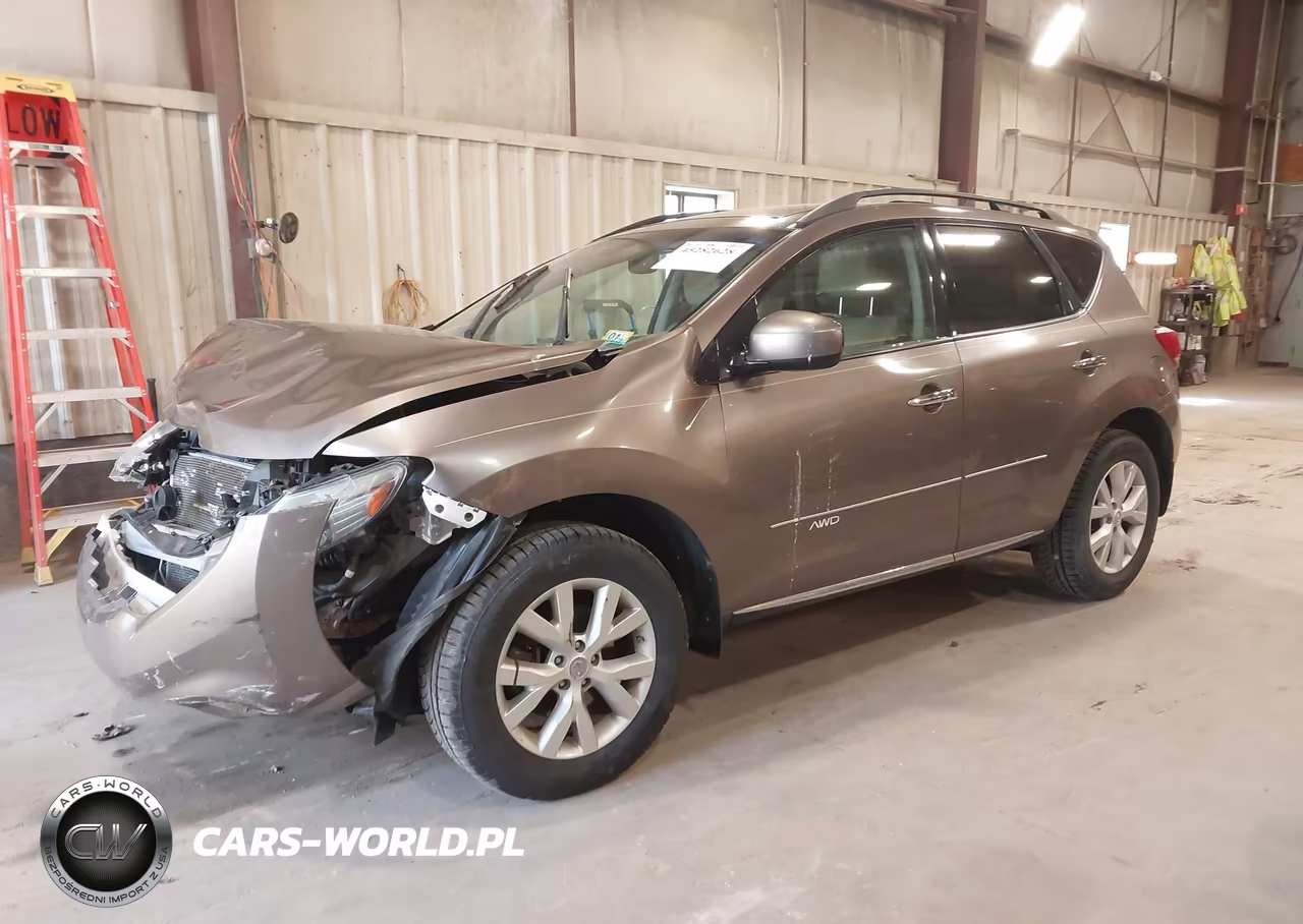 2011 Nissan Murano Sl VIN:JN8AZ1MW0BW152136 - 2