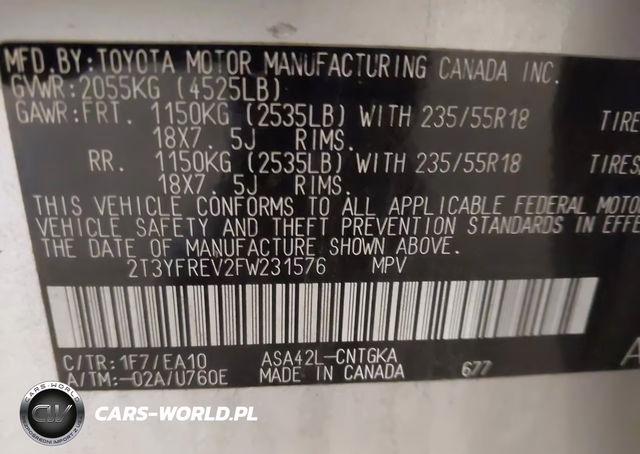2015 Toyota Rav4 Limited VIN:2T3YFREV2FW231576 - 9