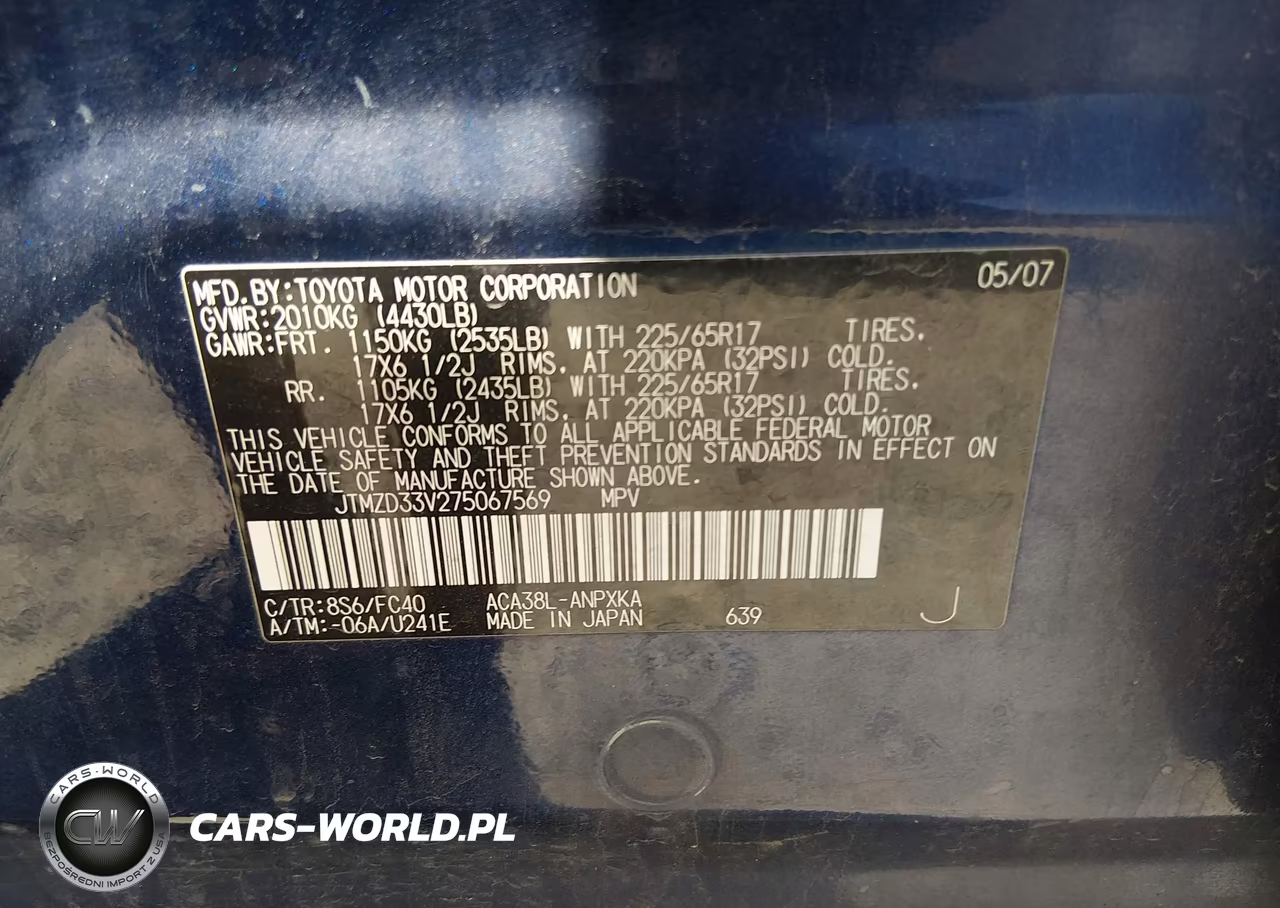 2007 Toyota Rav4 VIN:JTMZD33V275067569 - 9