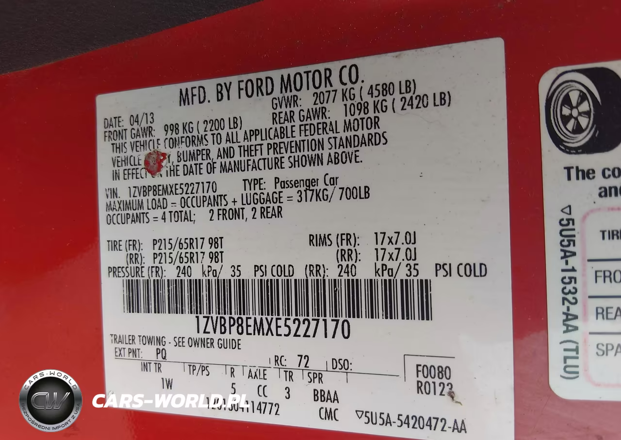 2014 Ford Mustang V6 VIN:1ZVBP8EMXE5227170 - 9