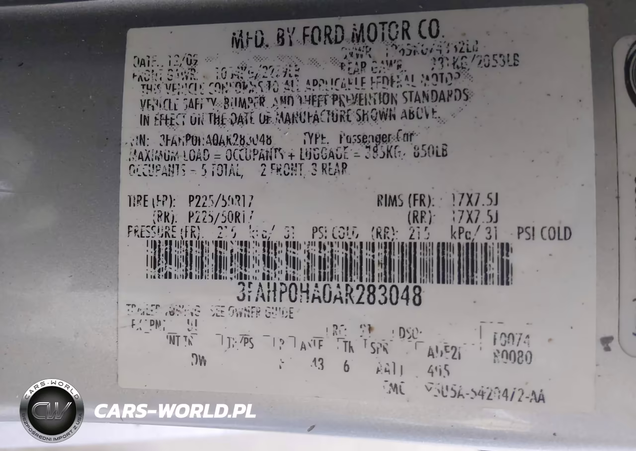 2010 Ford Fusion Se VIN:3FAHP0HA0AR283048 - 9