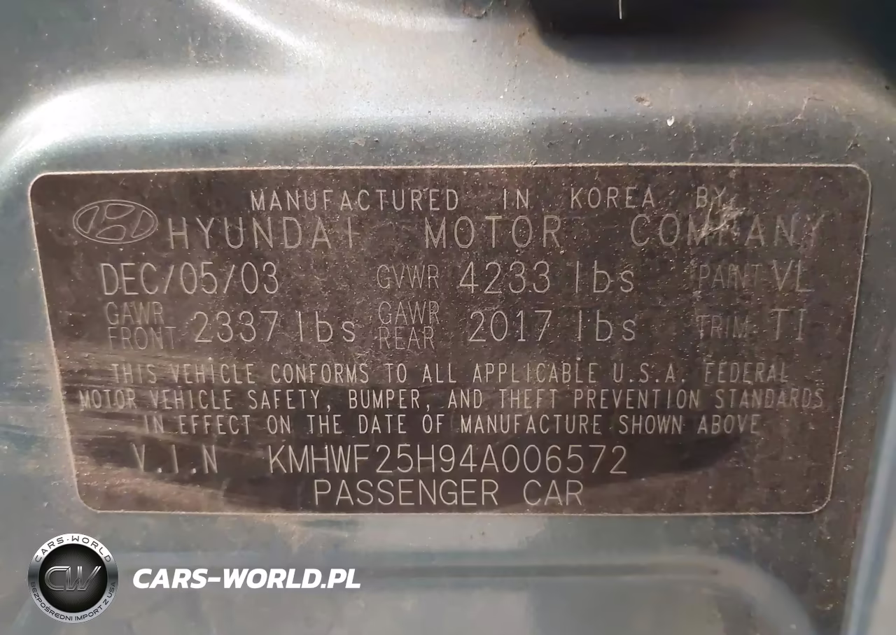 2004 Hyundai Sonata VIN:KMHWF25H94A006572 - 9