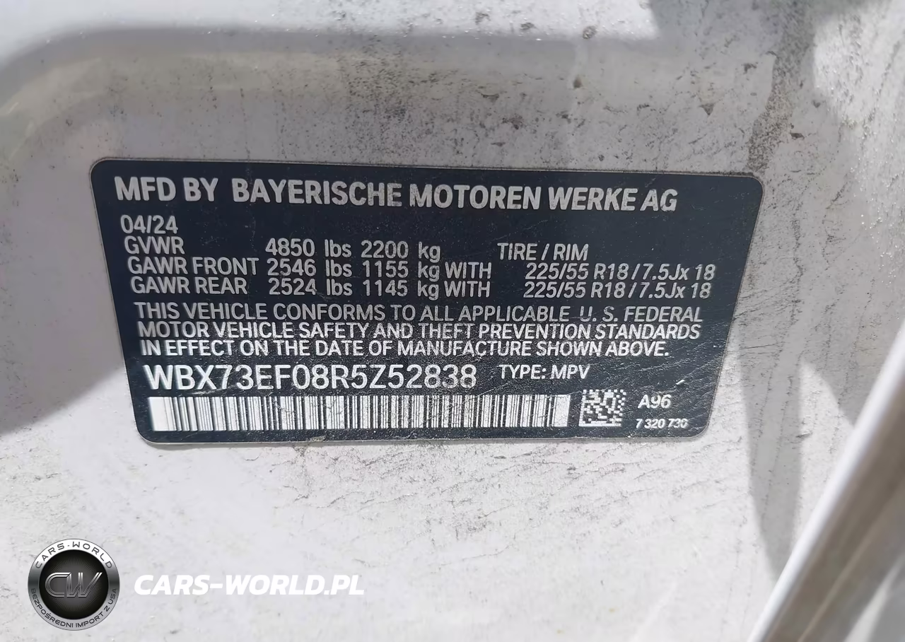 2024 BMW X1 xDrive28I VIN:WBX73EF08R5Z52838 - 9