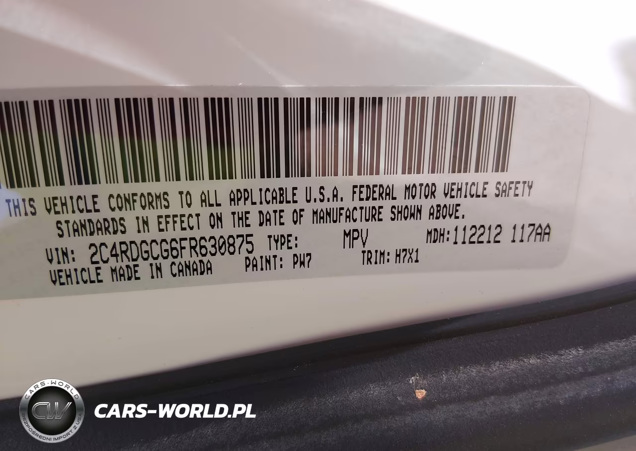 2015 Dodge Grand Caravan Sxt VIN:2C4RDGCG6FR630875 - 9