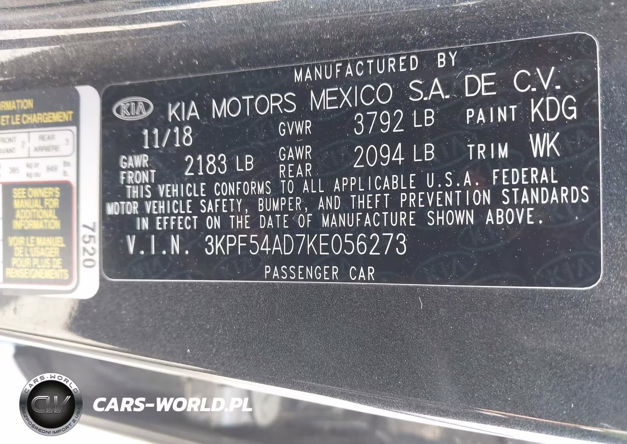 2019 Kia Forte Ex VIN:3KPF54AD7KE056273 - 9