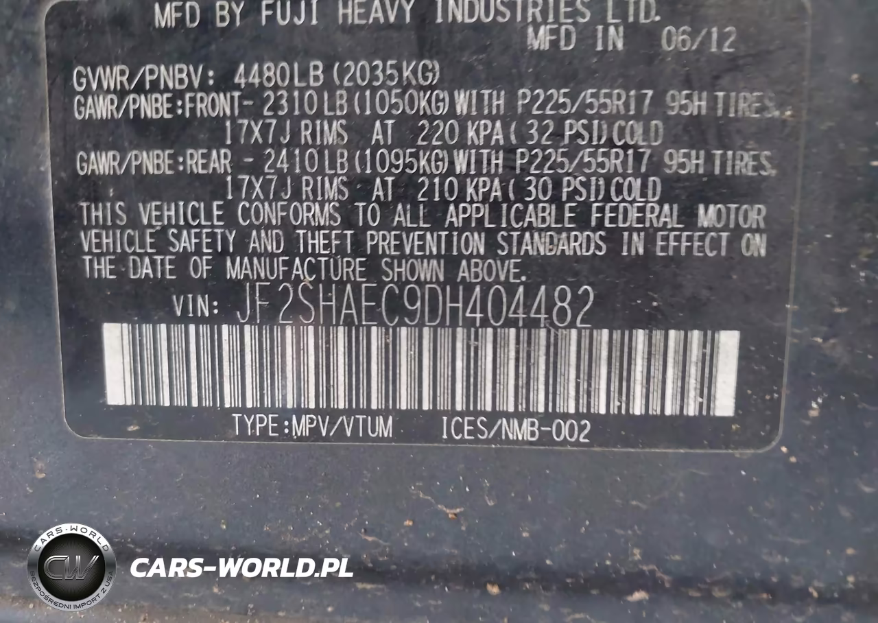 2013 Subaru Forester 2.5X Limited VIN:JF2SHAEC9DH404482 - 9