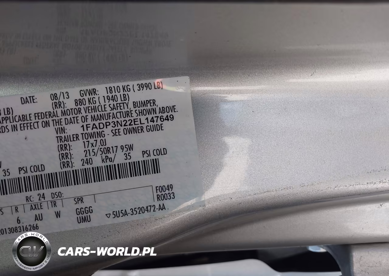 2014 Ford Focus Titanium VIN:1FADP3N22EL147649 - 9