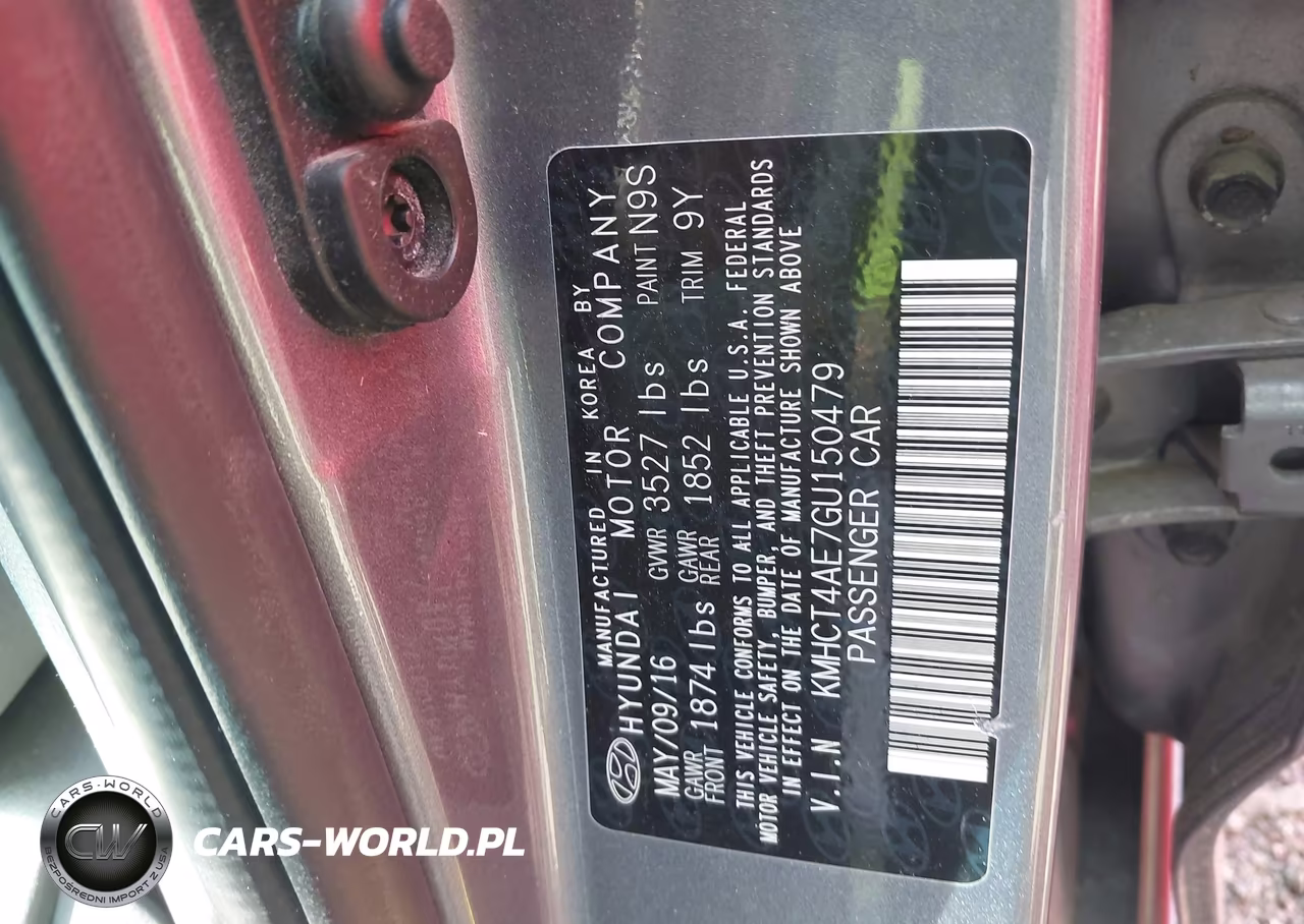 2016 Hyundai Accent Se VIN:KMHCT4AE7GU150479 - 9
