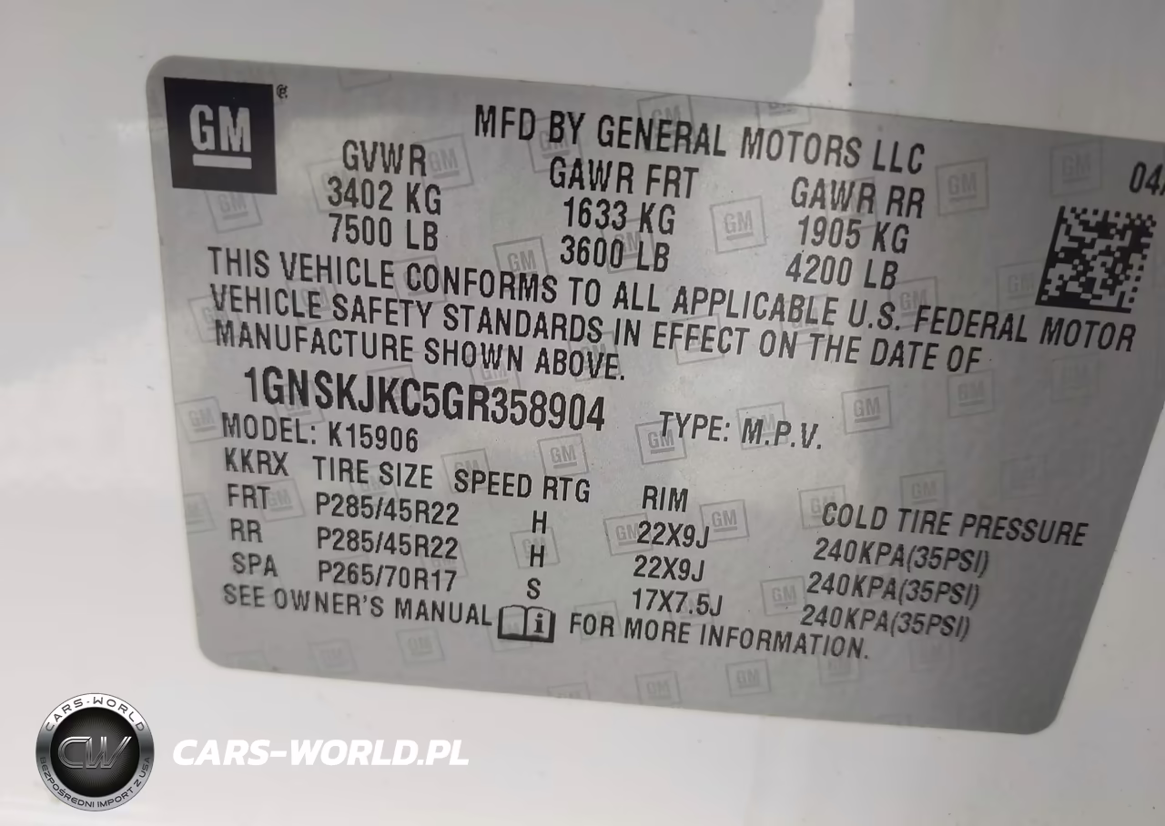 2016 Chevrolet Suburban Ltz VIN:1GNSKJKC5GR358904 - 9