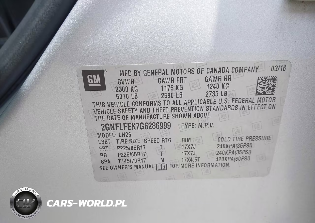 2016 Chevrolet Equinox Lt VIN:2GNFLFEK7G6286999 - 9