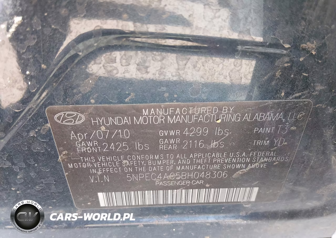 2011 Hyundai Sonata Limited VIN:5NPEC4AC5BH048306 - 9