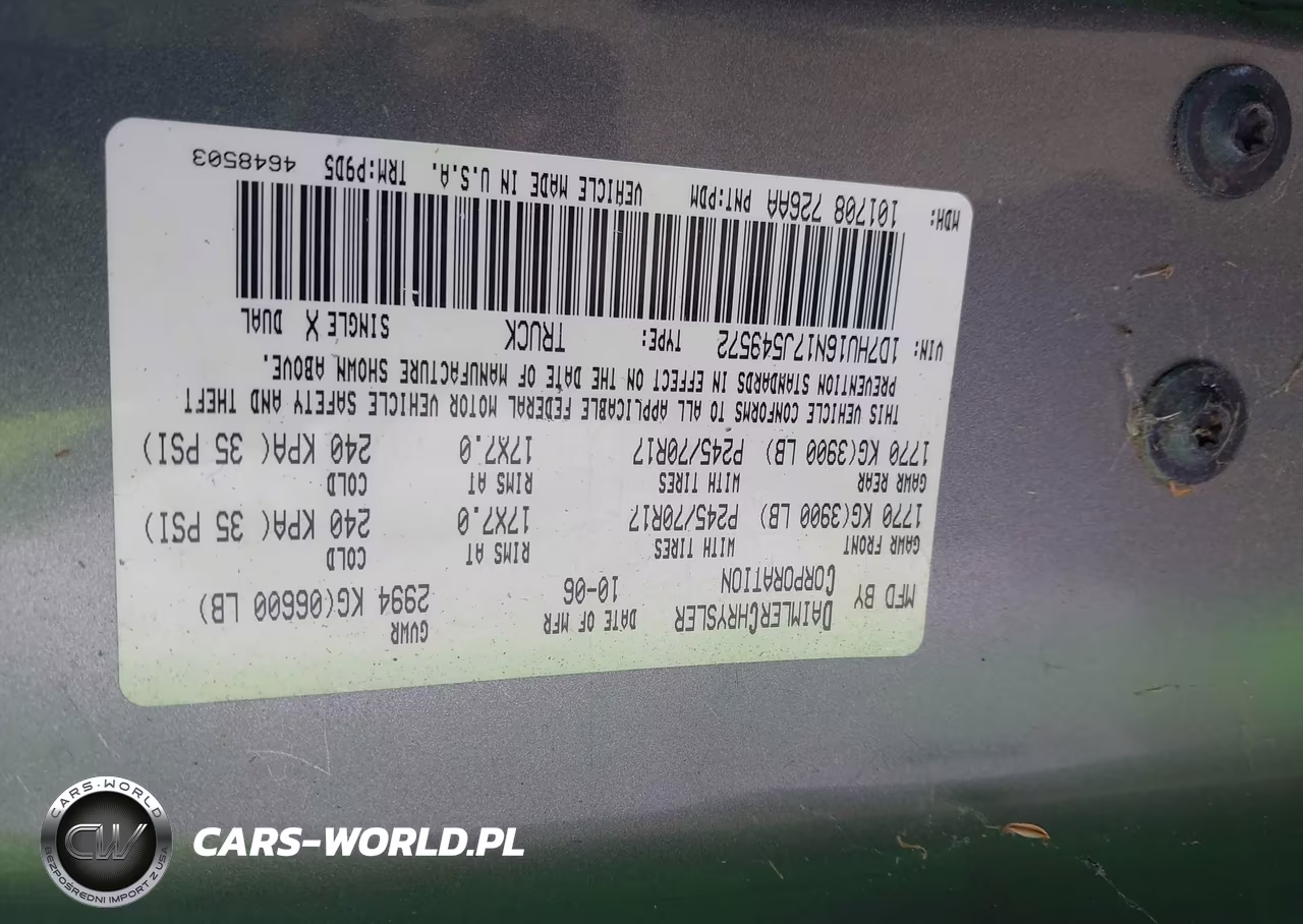 2007 Dodge Ram 1500 St VIN:1D7HU16N17J549572 - 9