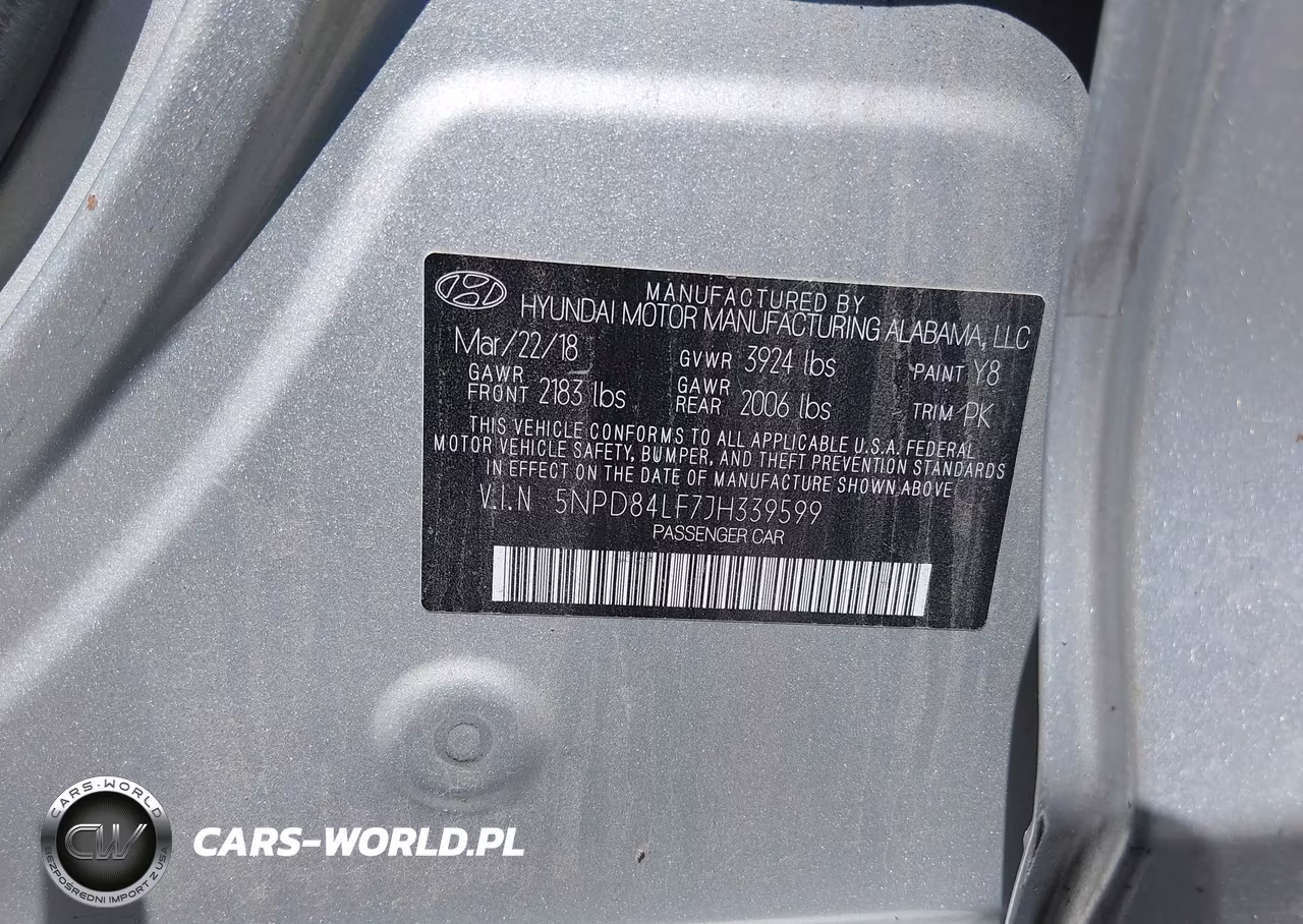 2018 Hyundai Elantra Value Edition VIN:5NPD84LF7JH339599 - 9