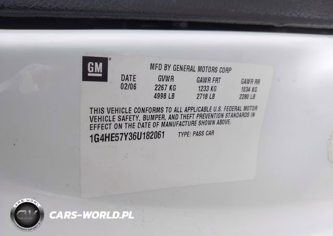 2006 Buick Lucerne Cxs VIN:1G4HE57Y36U182061 - 9