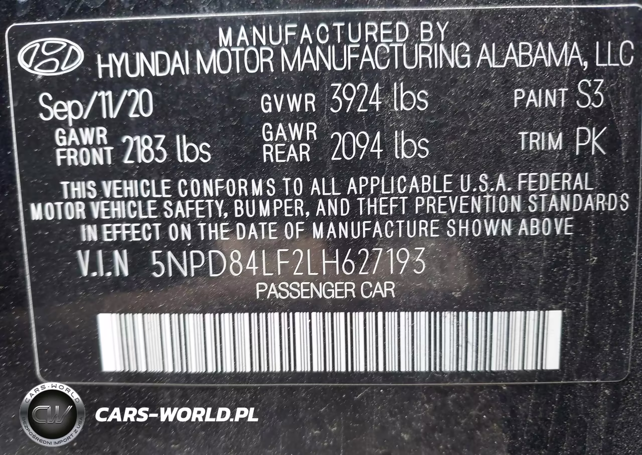 2020 Hyundai Elantra Sel VIN:5NPD84LF2LH627193 - 9