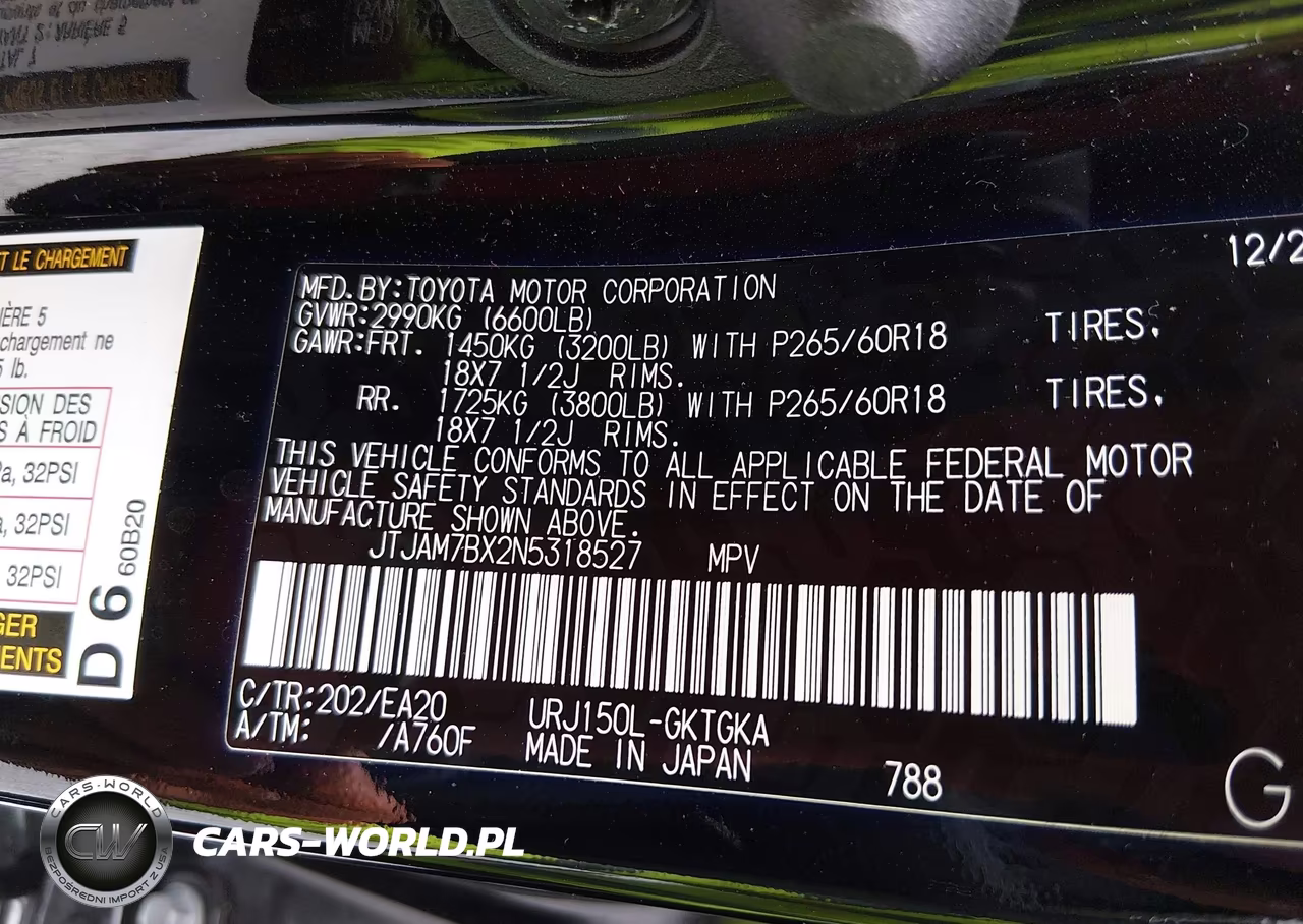 2022 Lexus Gx 460 Premium VIN:JTJAM7BX2N5318527 - 9