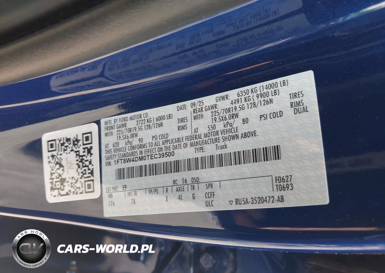 2026 Ford F-450 Platinum VIN:1FT8W4DM0TEC39500 - 8