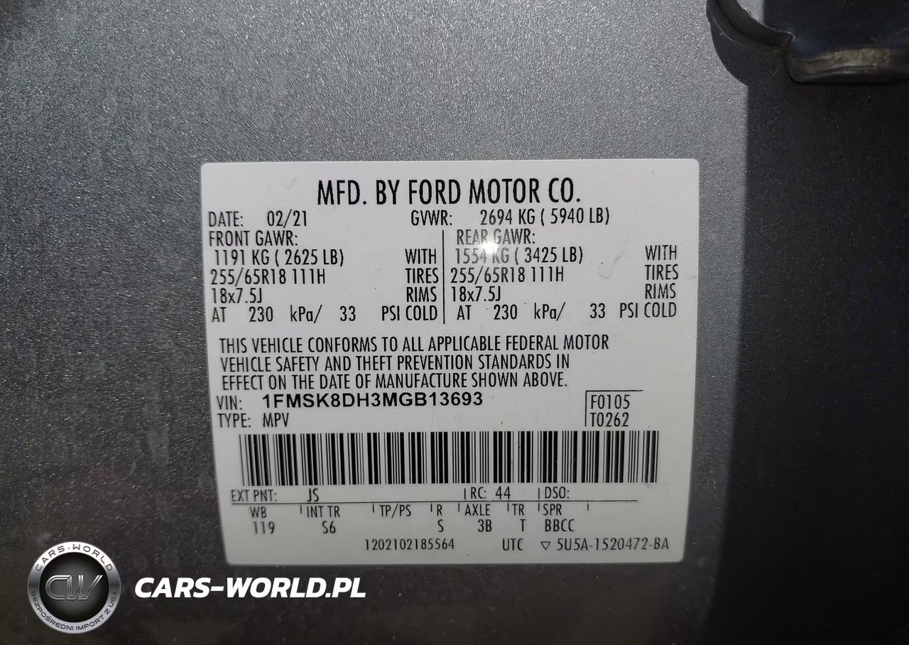 2021 Ford Explorer Xlt VIN:1FMSK8DH3MGB13693 - 9