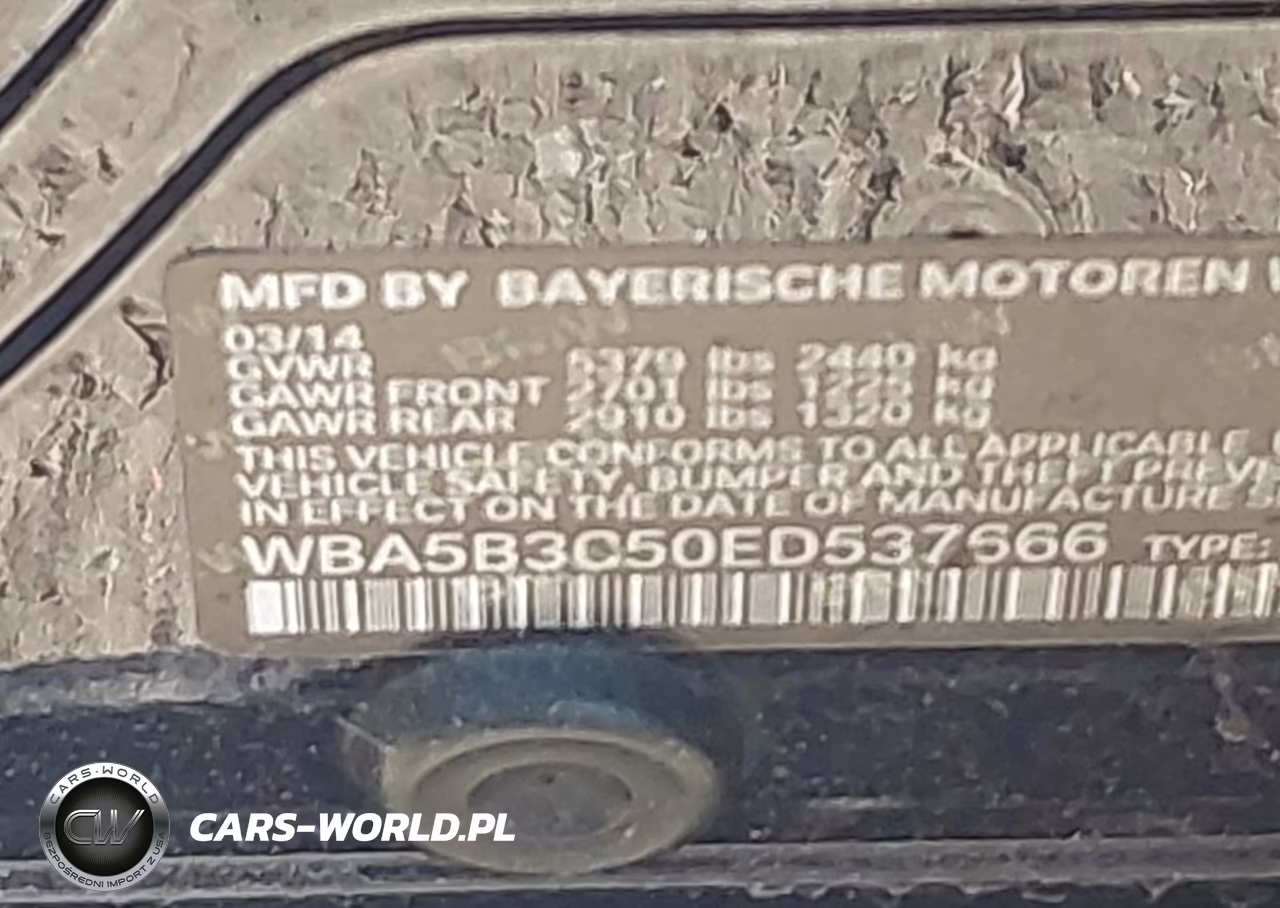 2014 BMW 535I xDrive VIN:WBA5B3C50ED537666 - 9