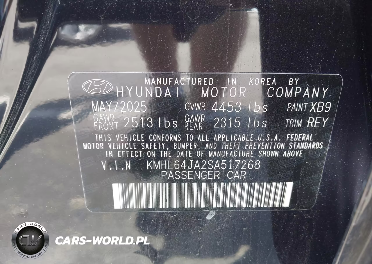 2025 Hyundai Sonata Sel VIN:KMHL64JA2SA517268 - 9