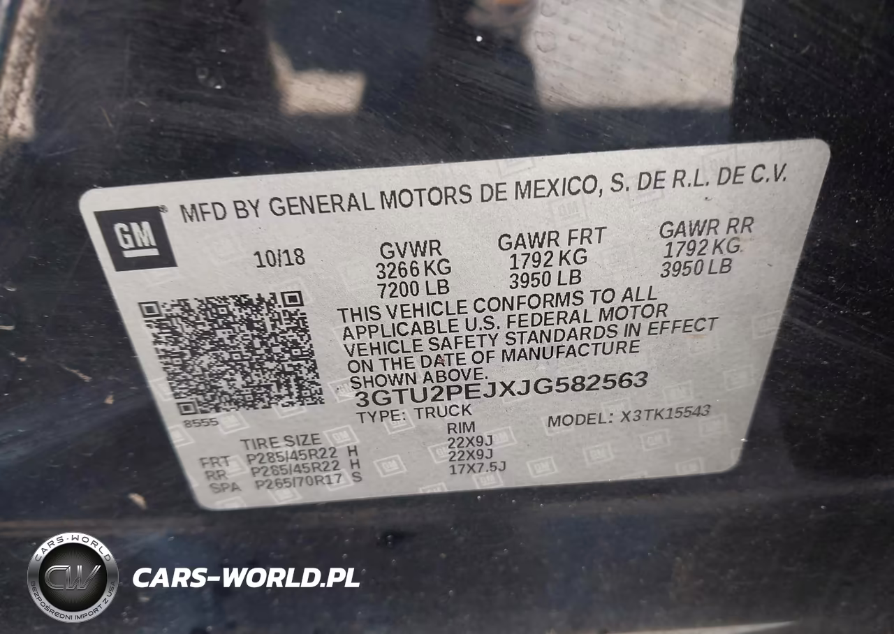 2018 GMC Sierra 1500 Denali VIN:3GTU2PEJXJG582563 - 9