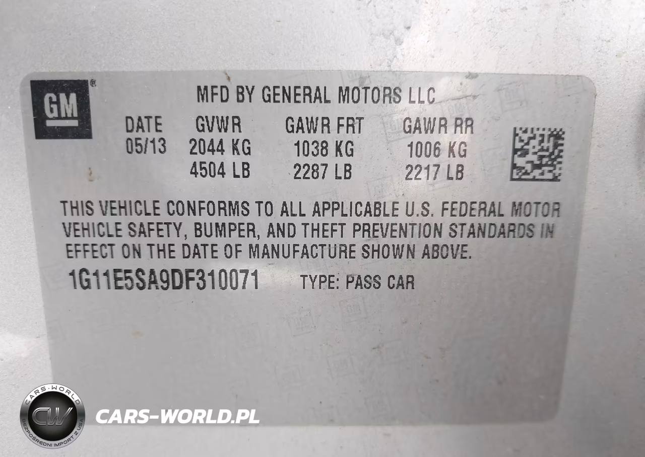 2013 Chevrolet Malibu 2Lt VIN:1G11E5SA9DF310071 - 9