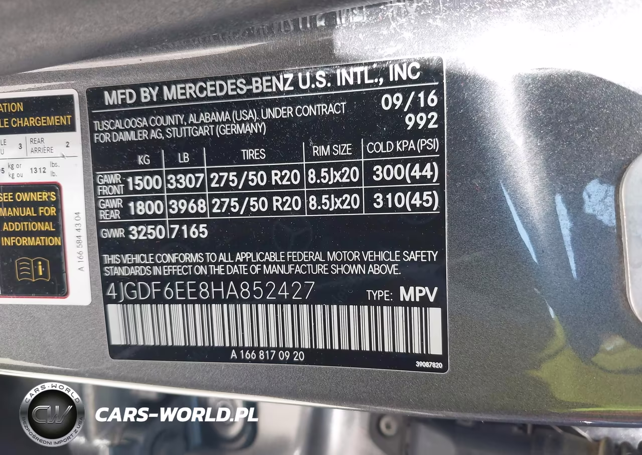2017 Mercedes-Benz Gls 450 4Matic VIN:4JGDF6EE8HA852427 - 9