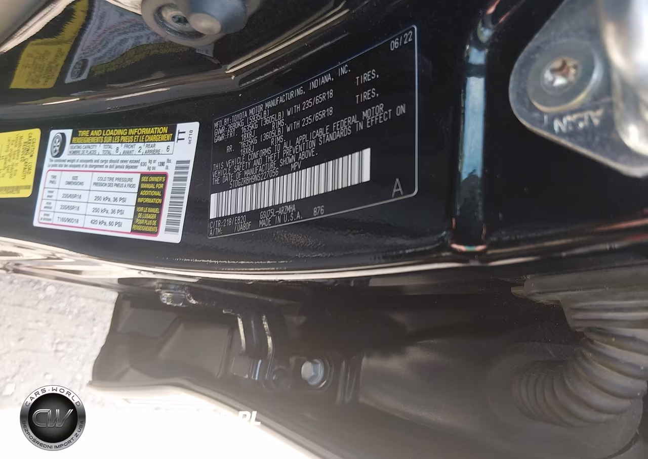 2022 Toyota Highlander Xle VIN:5TDGZRBH9NS227056 - 9