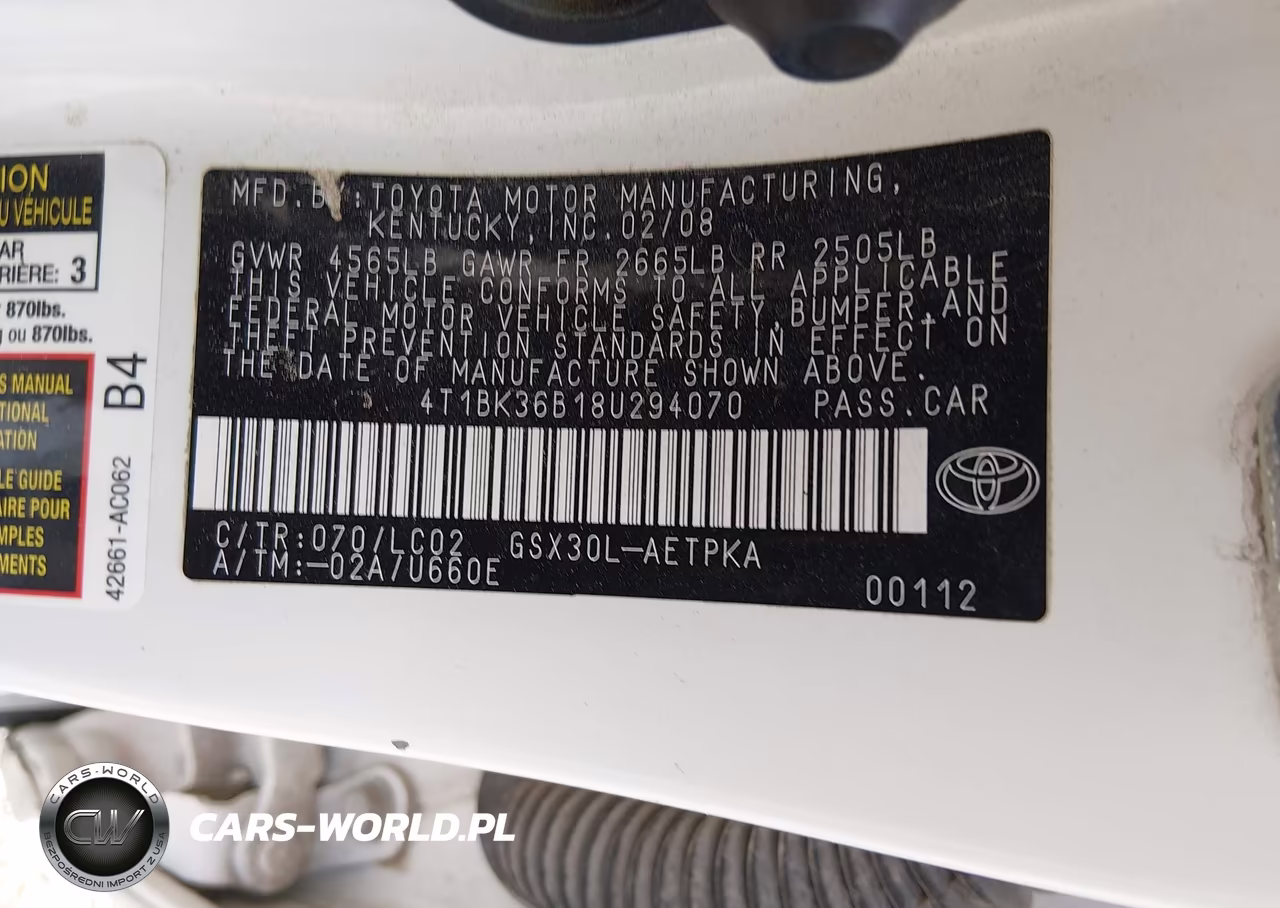 2008 Toyota Avalon Limited VIN:4T1BK36B18U294070 - 9