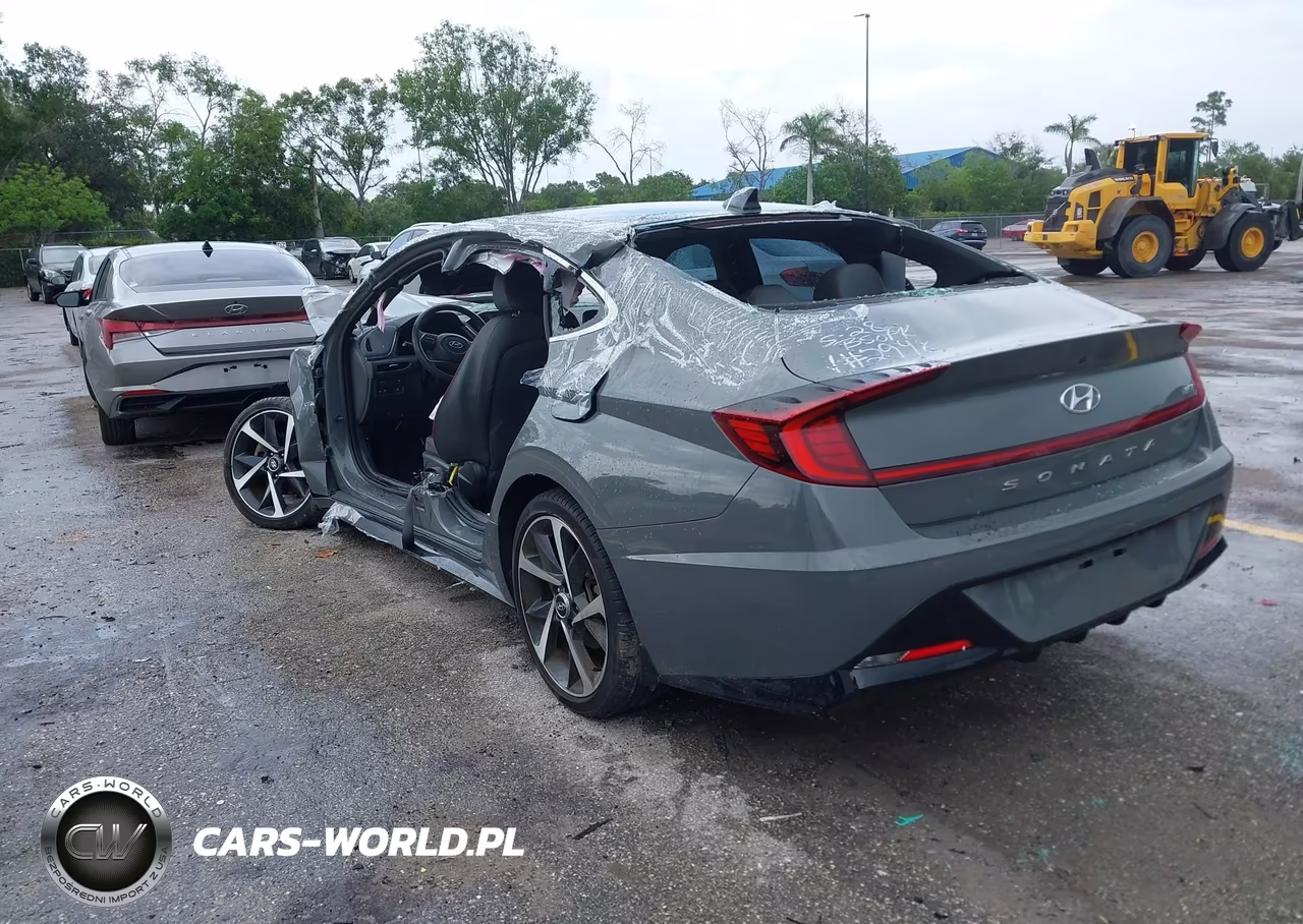 2021 Hyundai Sonata Sel Plus VIN:5NPEJ4J23MH122998 - 3
