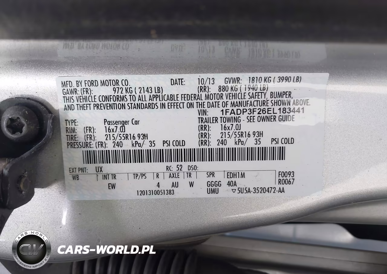 2014 Ford Focus Se VIN:1FADP3F26EL183441 - 9