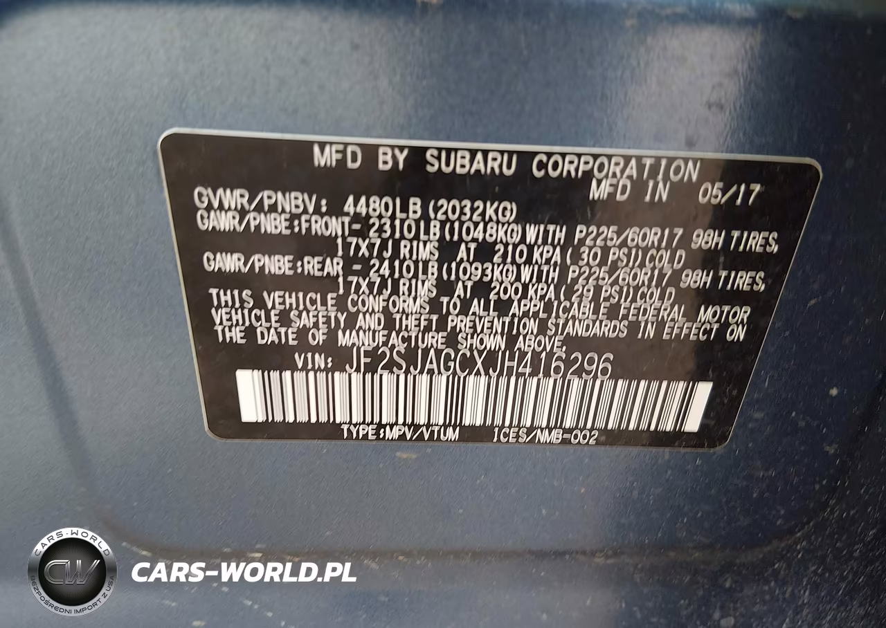 2018 Subaru Forester 2.5I Premium VIN:JF2SJAGCXJH416296 - 9