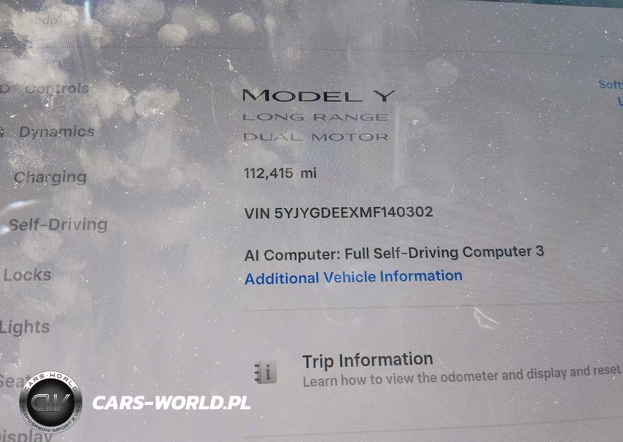 2021 Tesla Model Y Long Range Dual Motor All-Wheel Drive VIN:5YJYGDEEXMF140302 - 15