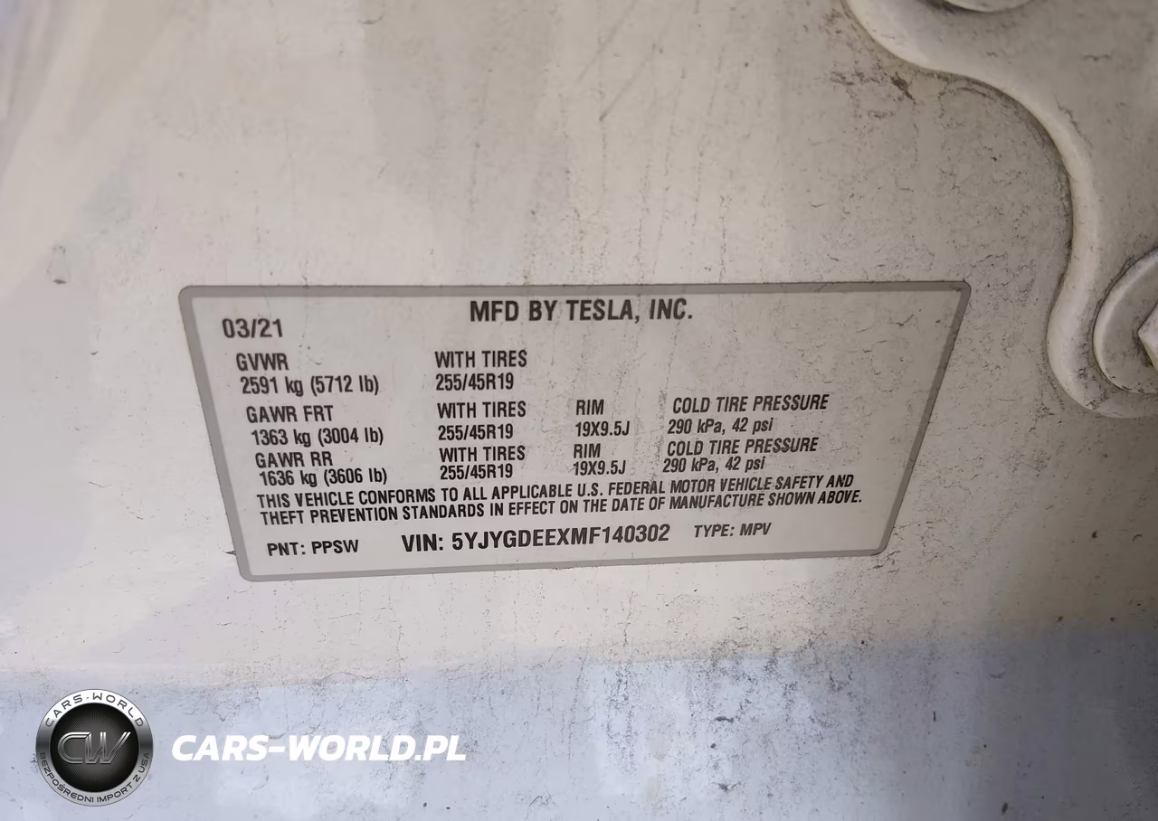 2021 Tesla Model Y Long Range Dual Motor All-Wheel Drive VIN:5YJYGDEEXMF140302 - 9